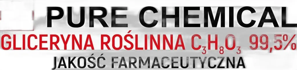 czysta gliceryna roślinna do laboratorium