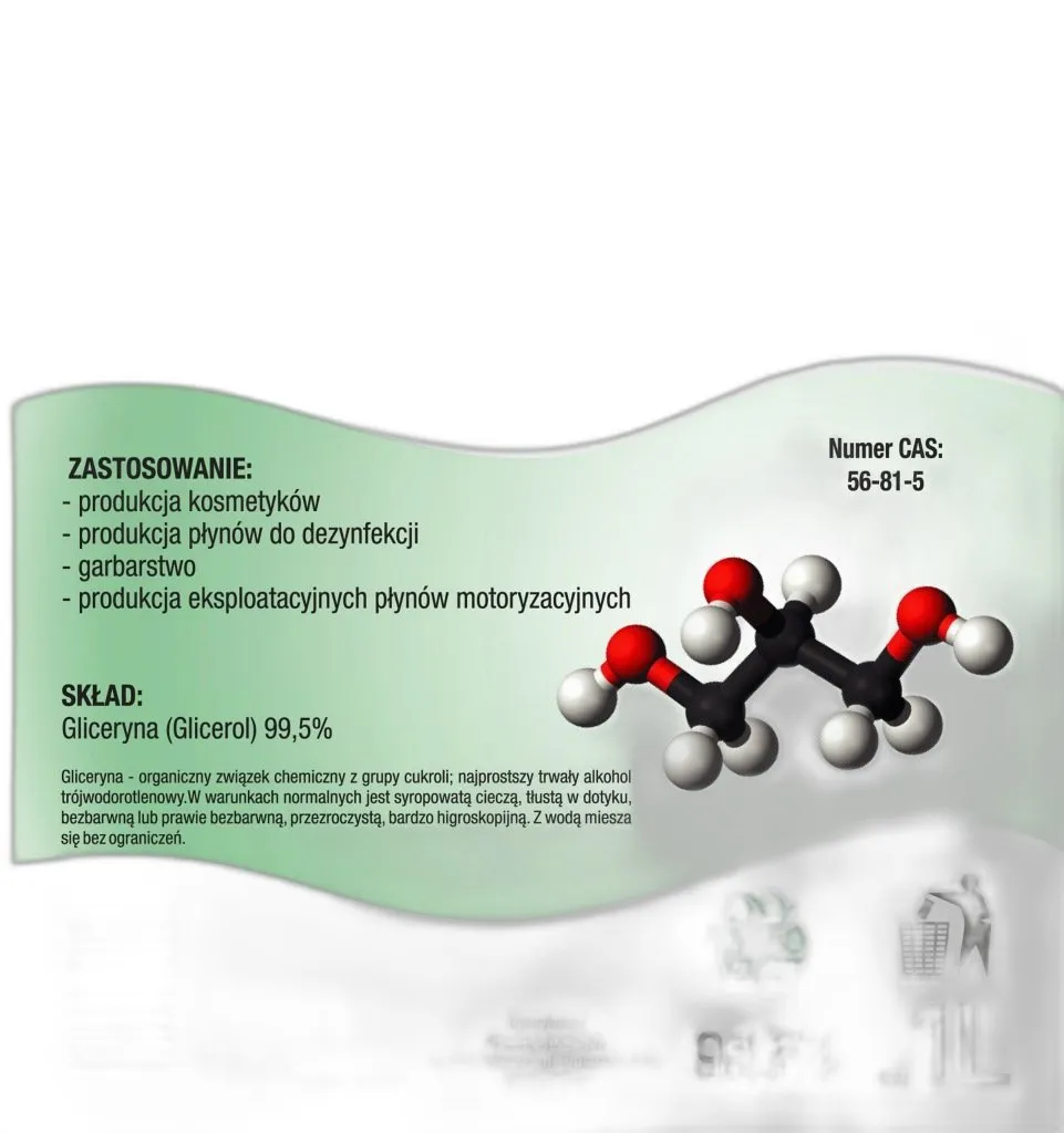 gliceryna roślinna 99.5% 1000 ml