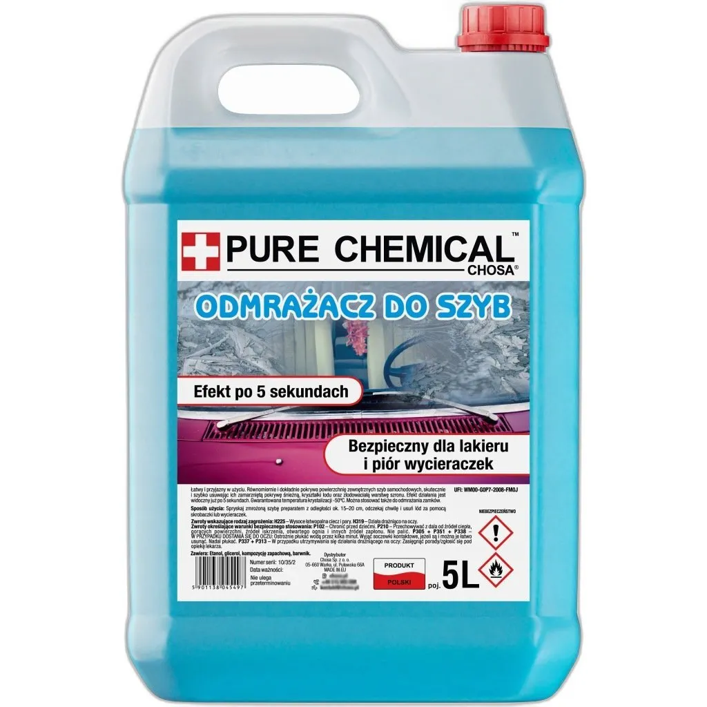 odmrażacz do szyb samochodowych -40 stopni 5l