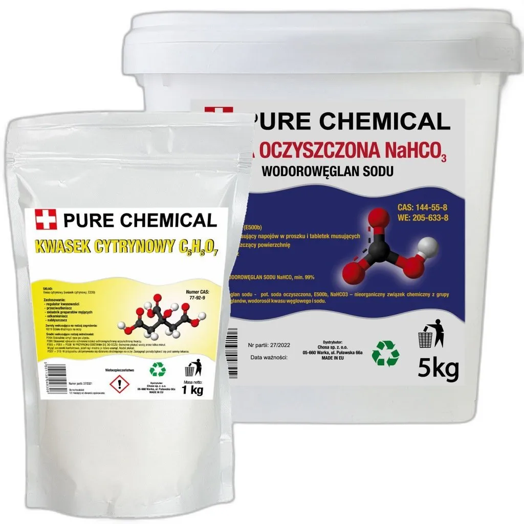 soda oczyszczona i kwas cytrynowy zestaw — zdjęcie produktu