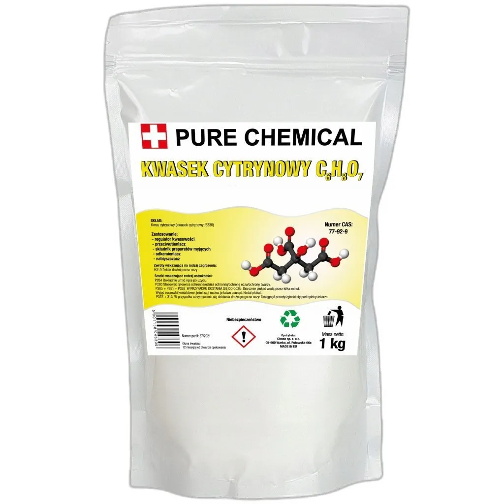 soda oczyszczona z kwasem cytrynowym do czyszczenia domu